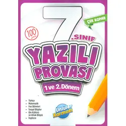 7.Sınıf Yazılı Provası 1. ve 2. Dönem Ünlüler Karması