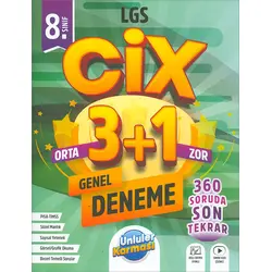 8.Sınıf LGS CİX 3+1 Genel Deneme Ünlüler Karması