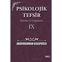 Psikolojik Tefsîr Kuram ve Uygulama 9 - Abdurrahman Kasapoğlu - Gece Kitaplığı
