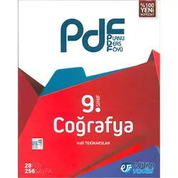 Eğitim Vadisi 9.Sınıf Coğrafya PDF Planlı Ders Föyü eski müfredat