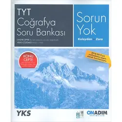 OnAdım TYT Coğrafya Soru Bankası (Konu Cepte Kıtapçığı Mevcut Değildir)