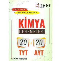 TYT AYT Kimya Deneme Kitabı 20+20 Lineer Yayınları