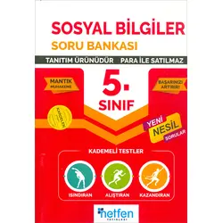 5. Sınıf Sosyal Bilgiler Soru Bankası Netfen Yayınları