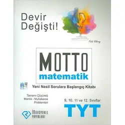 İrrasyonel TYT Motto Matematik Yeni Nesil Sorulara Başlangıç Kitabı