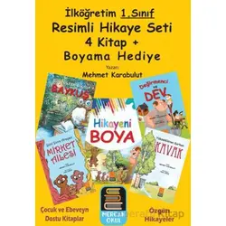 1. Sınıf Resimli Hikaye Seti (4 Kitap + Boyama Kitabı Hediye)