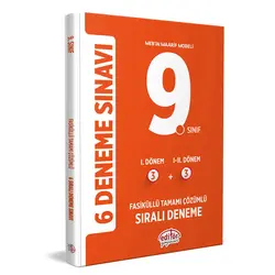 9.Sınıf Çözümlü 6 Deneme Sınavı 2025 Editör Yayınevi