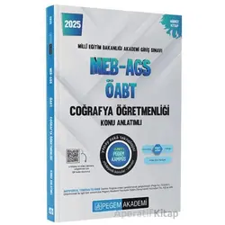 2025 MEB-AGS-ÖABT Coğrafya Öğretmenliği Konu Anlatımlı - Kollektif - Pegem Akademi Yayıncılık