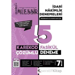 Müessir İdari Hakimlik Denemeleri- 2024 Karekod Çözümlü - Kolektif - Kuram Kitap