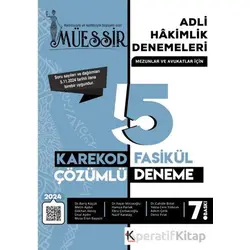 Müessir Adli Hakimlik Denemeleri- 2024 Karekod Cözümlü - Kolektif - Kuram Kitap