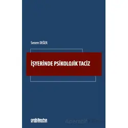 İşyerinde Psikolojik Taciz - Senem Değer - On İki Levha Yayınları