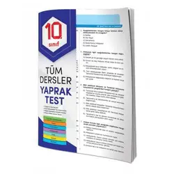 Element 10.Sınıf Tüm Dersler Yaprak Test