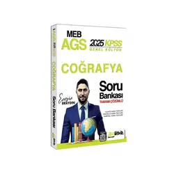 HocaWebde 2025 MEB AGS KPSS Türkiye Coğrafyası Tamamı Çözümlü Soru Bankası
