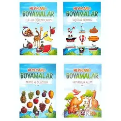 Heyecanlı Boyamalar Seti 4 Kitap - Burak Çakmak - Menekşe Kitap