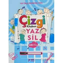 Çizgi Kitabım Yaz Sil Yazı Defteri Anetil - Kolektif - Yuva Yayınları
