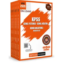 Pegem 2026 KPSS Ön Lisans Konu Anlatımlı Modüler Set Genel Yetenek Genel Kültür (6 Kitap)