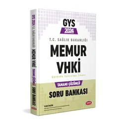 T.C. Sağlık Bakanlığı Memur VHKİ Çözümlü Soru Bankası Data Yayınları