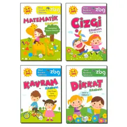 3-4 Yaş Zihinsel Becerilerimi Geliştiriyorum 4 Kitap Kukla Çocuk