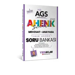 Yediiklim 2025 MEB AGS Ahenk Serisi Mevzuat - Anayasa Soru Bankası