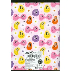 A5 Boy 60 Yaprak Kareli Defter