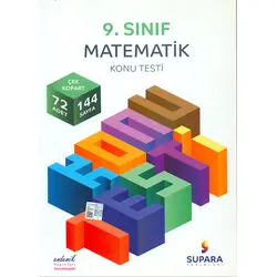 9.Sınıf Matematik Konu Testi Supara Yayınları