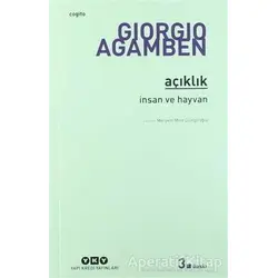 Açıklık - Giorgio Agamben - Yapı Kredi Yayınları