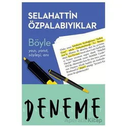 Böyle - Selahattin Özpalabıyıklar - Everest Yayınları