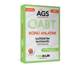 Yediiklim Yayınları 2025 MEB AGS ÖABT İlköğretim Matematik Öğretmenliği Konu Anlatımı