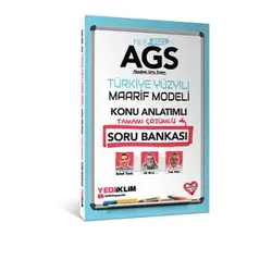 Yediiklim Yayınları 2025 MEB AGS Türkiye Yüzyılı Maarif Modeli Tamamı Çözümlü Konu Anlatımlı Soru