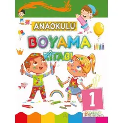 Anaokulu Boyama Kitabı - 1 - Kollektif - Pırıltı Kitapları - Erkam