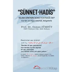 Sünnet-Hadis - Osman Zümrüt - Kırmızı Çatı Yayınları