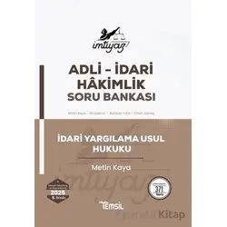 İmtiyaz İdari Yargılama Usul Hukuku Soru Bankası - Metin Kaya - Temsil Kitap