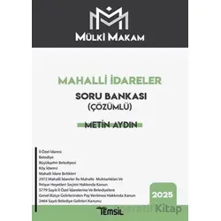 Mülki Makam Mahalli İdareler Çözümlü Soru Bankası - Metin Aydın - Temsil Kitap