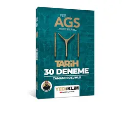Yediiklim Yayınları MEB AGS KAYI Tarih Tamamı Çözümlü 30 Deneme