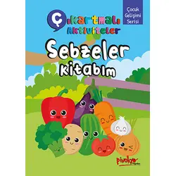 Çıkartmalı Aktiviteler Sebzeler Kitabım - Buçe Dayı - Pinokyo Yayınları