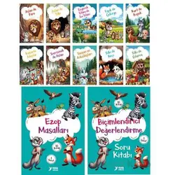 Ezop Masalları (10 Kitap) - Ülkü Duysak - Yuva Yayınları