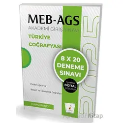 MEB - AGS Hazırlık Türkiye Coğrafyası 8x20 Tamamı Dijital Çözümlü Deneme Sınavı