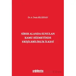 Siber Alanda Sunulan Kamu Hizmetinde Erişilebilirlik İlkesi