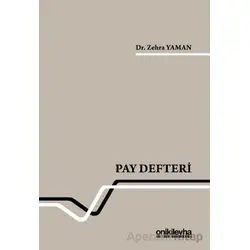 Pay Defteri - Zehra Yaman - On İki Levha Yayınları