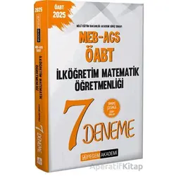 2025 MEB-AGS-ÖABT İlköğretim Matematik Öğretmenliği Tamamı Çözümlü 7 Deneme