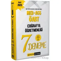 2025 MEB-AGS-ÖABT Coğrafya Öğretmenliği Tamamı Çözümlü 7 Deneme