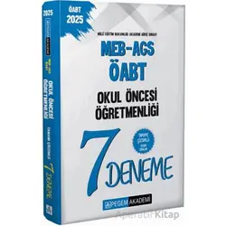 2025 MEB-AGS-ÖABT Okul Öncesi Öğretmenliği Tamamı Çözümlü 7 Deneme
