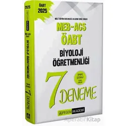 2025 MEB-AGS-ÖABT Biyoloji Öğretmenliği Tamamı Çözümlü 7 Deneme
