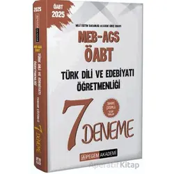 2025 MEB-AGS-ÖABT Türk Dili Ve Edebiyatı Öğretmenliği Tamamı Çözümlü 7 Deneme