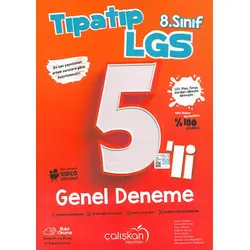 8.Sınıf LGS Tıpatıp 5 Deneme Çalışkan Yayınları
