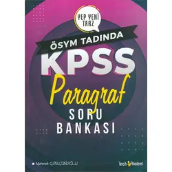 2021 KPSS Paragraf Soru Bankası Tercih Akademi Yayınları
