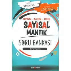 2021 KPSS ALES DGS Çözümlü Sayısal Mantık Soru Bankası Tercih Akademi Yayınları