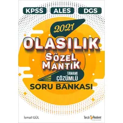 2021 KPSS DGS ALES Olasılık Sözel Mantık Çözümlü Soru Bankası Tercih Akademi