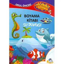 Su Dünyası Boyama Kitabı - Minik Flipper