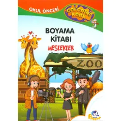 Meslekler - Boyama Kitabı - Minik Flipper