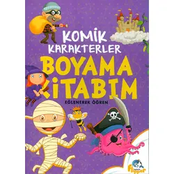 Komik Karakterler Boyama Kitabım - Minik Flipper